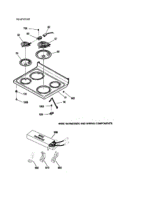 Maintop / Wire Harness And Components parts for Kenmore Range 911.93311010 (91193311010, 911 93311010) from AppliancePartsPros.com