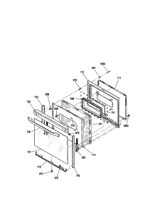 Door parts for Kenmore Range 911.93311010 (91193311010, 911 93311010) from AppliancePartsPros.com