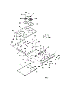 Maintop parts for Kenmore Range 911.46566893 (91146566893, 911 46566893) from AppliancePartsPros.com