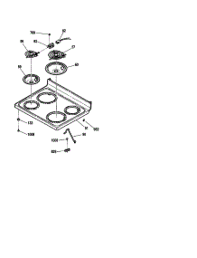 Maintop parts for Kenmore Range 911.93714020 (91193714020, 911 93714020) from AppliancePartsPros.com