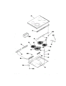 Maintop parts for Kenmore Range 911.95876891 (91195876891, 911 95876891) from AppliancePartsPros.com