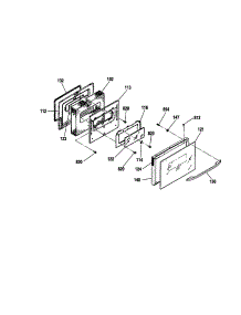 Door parts for Kenmore Range 911.45565095 (91145565095, 911 45565095) from AppliancePartsPros.com