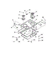 Main Top parts for Kenmore Range 911.45468096 (91145468096, 911 45468096) from AppliancePartsPros.com