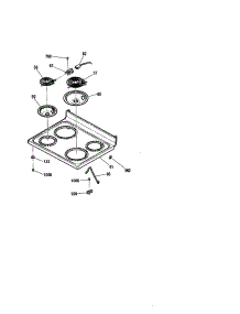 Maintop parts for Kenmore Range 911.93490010 (91193490010, 911 93490010) from AppliancePartsPros.com