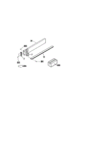 Optional Backsplash 4" 8050890 parts for Kenmore Range 911.46564010 (91146564010, 911 46564010) from AppliancePartsPros.com