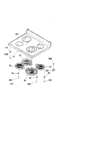 Maintop parts for Kenmore Range 911.94754010 (91194754010, 911 94754010) from AppliancePartsPros.com