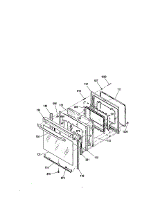 Door parts for Kenmore Range 911.93512010 (91193512010, 911 93512010) from AppliancePartsPros.com