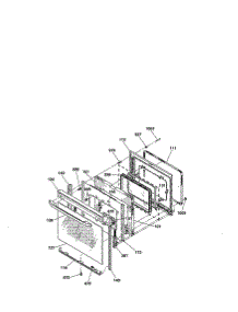 Door parts for Kenmore Range 911.95404000 (91195404000, 911 95404000) from AppliancePartsPros.com