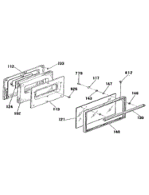 Oven Door Section parts for Kenmore Range 911.9172190 (9119172190, 911 9172190) from AppliancePartsPros.com