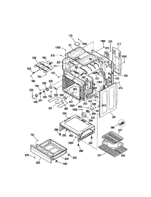 Oven Body parts for Kenmore Range 911.93602002 (91193602002, 911 93602002) from AppliancePartsPros.com