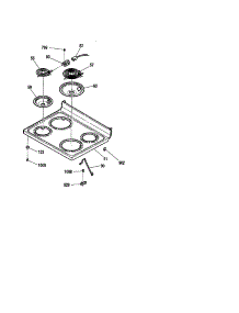 Cooktop parts for Kenmore Range 911.93602002 (91193602002, 911 93602002) from AppliancePartsPros.com