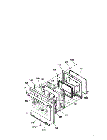 Door parts for Kenmore Range 911.93608000 (91193608000, 911 93608000) from AppliancePartsPros.com