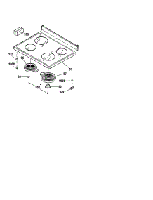 Maintop parts for Kenmore Range 911.95141000 (91195141000, 911 95141000) from AppliancePartsPros.com