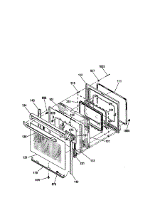 Door parts for Kenmore Range 911.93411000 (91193411000, 911 93411000) from AppliancePartsPros.com