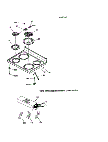 Maintop / Wire Harnesses / Components parts for Kenmore Range 911.93411002 (91193411002, 911 93411002) from AppliancePartsPros.com