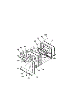 Door parts for Kenmore Range 911.95292992 (91195292992, 911 95292992) from AppliancePartsPros.com