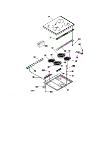 Maintop Section parts for Kenmore Range 911.95479891 (91195479891, 911 95479891) from AppliancePartsPros.com