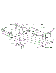 Top Burner Section parts for Kenmore Range 911.3651190 (9113651190, 911 3651190) from AppliancePartsPros.com