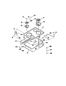 Maintop parts for Kenmore Range 911.4552090 (9114552090, 911 4552090) from AppliancePartsPros.com