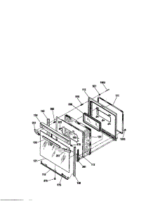 Door parts for Kenmore Range 911.95489991 (91195489991, 911 95489991) from AppliancePartsPros.com