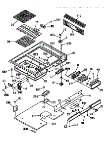 Main Top Section parts for Kenmore Range 911.4694590 (9114694590, 911 4694590) from AppliancePartsPros.com