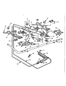 Burner Section parts for Kenmore Range 103.717620 (103717620, 103 717620) from AppliancePartsPros.com