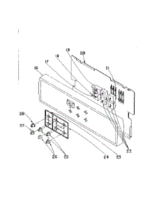 Control Panel parts for Kenmore Range 101.912580 (101912580, 101 912580) from AppliancePartsPros.com