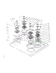 Main Top Section parts for Kenmore Range 101.912580 (101912580, 101 912580) from AppliancePartsPros.com