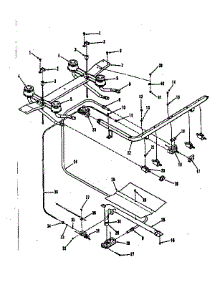Burner Section parts for Kenmore Range 911.7118810 (9117118810, 911 7118810) from AppliancePartsPros.com