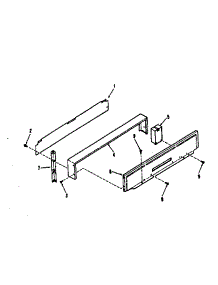 Backguard Section parts for Kenmore Range 911.7118810 (9117118810, 911 7118810) from AppliancePartsPros.com