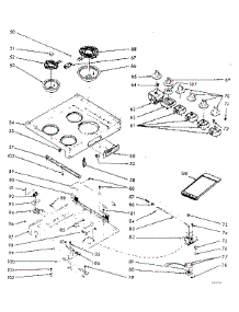 Main Top Section parts for Kenmore Range 103.9317041 (1039317041, 103 9317041) from AppliancePartsPros.com