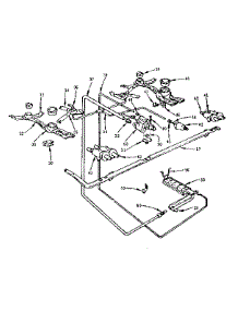 Burner Section parts for Kenmore Range 103.713610 (103713610, 103 713610) from AppliancePartsPros.com