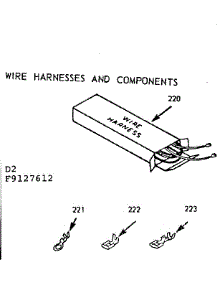 Wire Harnesses And Components parts for Kenmore Range 911.9127612 (9119127612, 911 9127612) from AppliancePartsPros.com