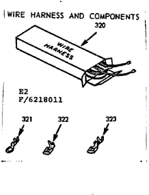 Wire Harness And Components parts for Kenmore Range 911.6268012 (9116268012, 911 6268012) from AppliancePartsPros.com