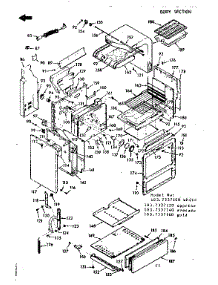 Body Section parts for Kenmore Range 103.7337160 (1037337160, 103 7337160) from AppliancePartsPros.com