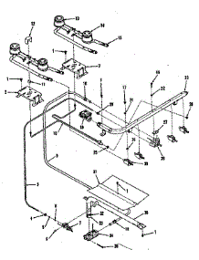 Burner Section parts for Kenmore Range 911.6148510 (9116148510, 911 6148510) from AppliancePartsPros.com