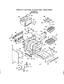 Body Section parts for Kenmore Range 103.9338112 (1039338112, 103 9338112) from AppliancePartsPros.com