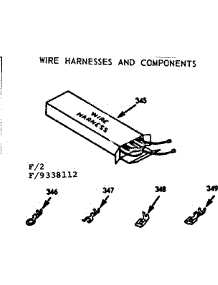 Wire Harnesses And Components parts for Kenmore Range 103.9338112 (1039338112, 103 9338112) from AppliancePartsPros.com