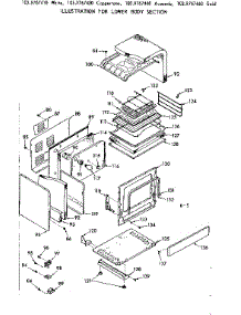 Lower Body Section parts for Kenmore Range 103.9767460 (1039767460, 103 9767460) from AppliancePartsPros.com