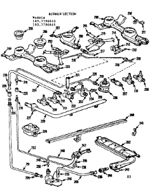 Burner Section parts for Kenmore Range 103.7796645 (1037796645, 103 7796645) from AppliancePartsPros.com
