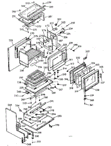 Upper Body Section parts for Kenmore Range 103.9767160 (1039767160, 103 9767160) from AppliancePartsPros.com