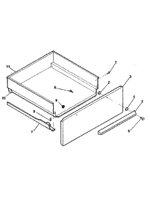 Storage Drawer parts for Kenmore Range 119.9738991 (1199738991, 119 9738991) from AppliancePartsPros.com
