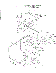 Burner Section parts for Kenmore Range 911.7128310 (9117128310, 911 7128310) from AppliancePartsPros.com