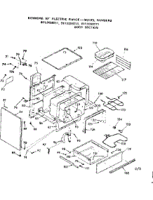 Body Section parts for Kenmore Range 911.9158211 (9119158211, 911 9158211) from AppliancePartsPros.com