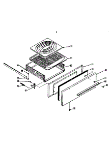 Broiler Section parts for Kenmore Range 119.7468011 (1197468011, 119 7468011) from AppliancePartsPros.com