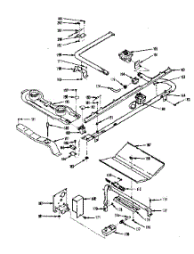 Oven And Top Burner Section parts for Kenmore Range 119.7468011 (1197468011, 119 7468011) from AppliancePartsPros.com