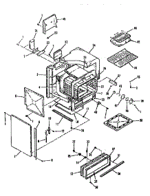 Oven Body parts for Kenmore Range 103.3658710 (1033658710, 103 3658710) from AppliancePartsPros.com