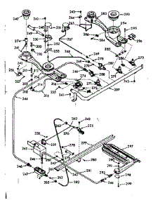 Burner Section parts for Kenmore Range 103.7187120 (1037187120, 103 7187120) from AppliancePartsPros.com