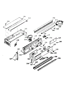 Control Panel Section parts for Kenmore Range 103.3247391 (1033247391, 103 3247391) from AppliancePartsPros.com