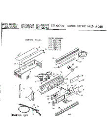Control Panel parts for Kenmore Range 103.4267493 (1034267493, 103 4267493) from AppliancePartsPros.com